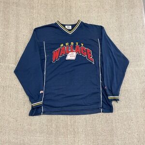 vintage rusty wallace sweatshirt mens large blue 1990s chase racing